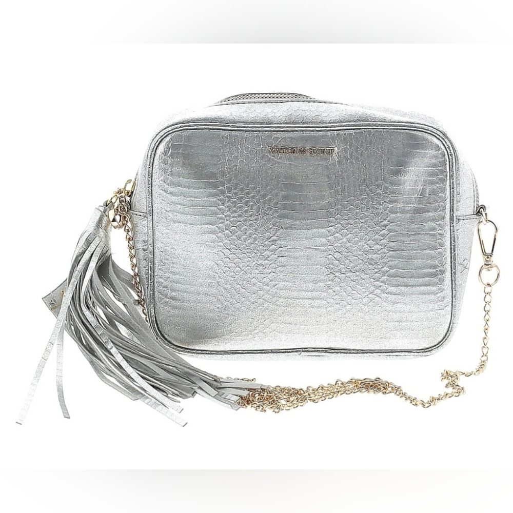 NWT Victoria Secret Silver Crossbody